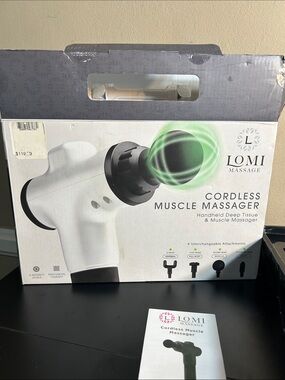 LOMI Cordless Muscle Massager - For Deep Tissue Therapy New in Open Box